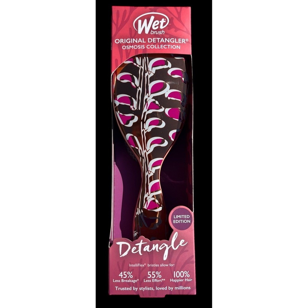 Wet Brush Original Detangler Limited Edition Osmosis Collection Gold/Pink/White